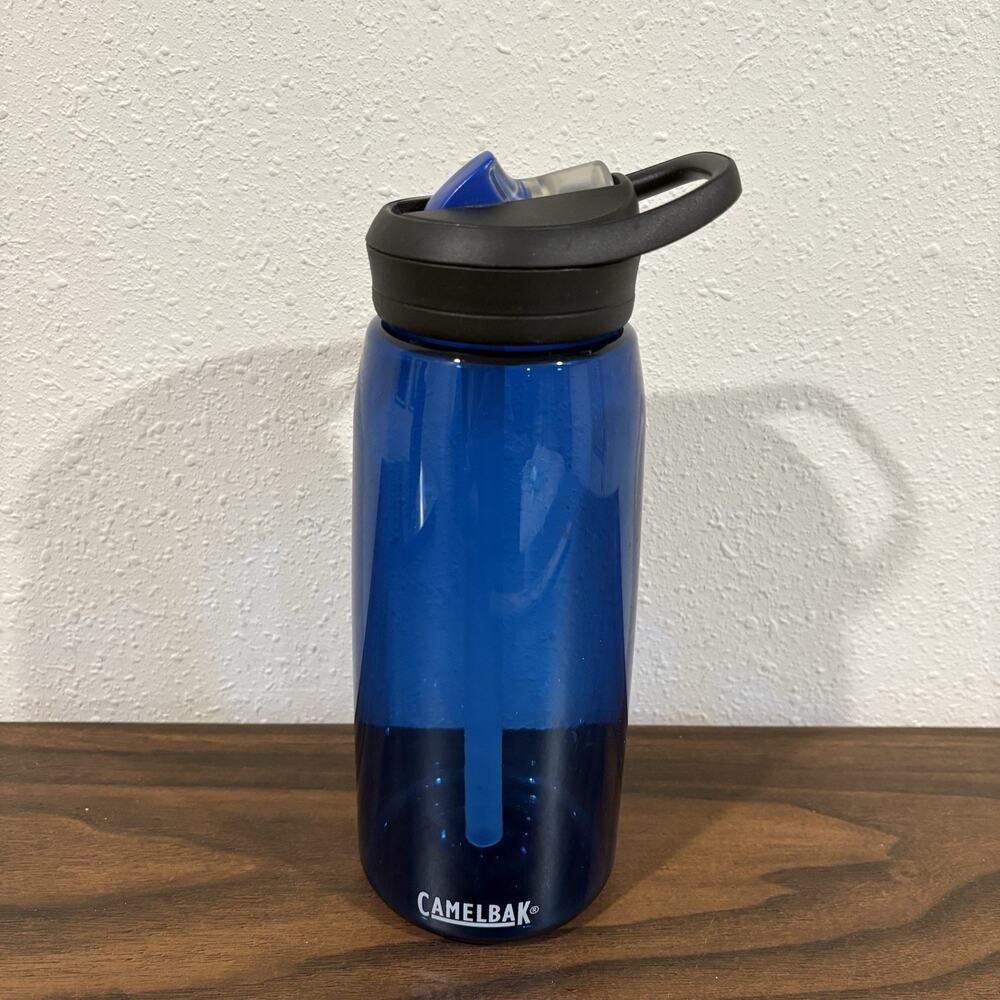 CamelBak Eddy+ Bite Valve Straw Tritan Renew Water Bottle 25oz Blue BPA Free